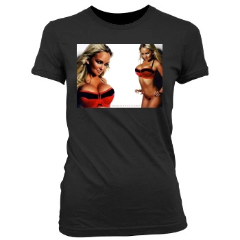 Jennifer Ellison Women's Junior Cut Crewneck T-Shirt