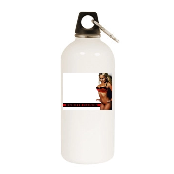 Jennifer Ellison White Water Bottle With Carabiner