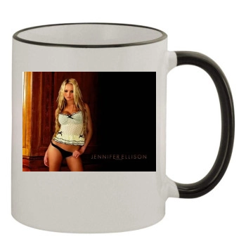 Jennifer Ellison 11oz Colored Rim & Handle Mug