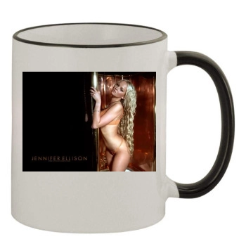 Jennifer Ellison 11oz Colored Rim & Handle Mug