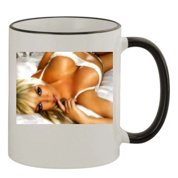 Jennifer Ellison 11oz Colored Rim & Handle Mug