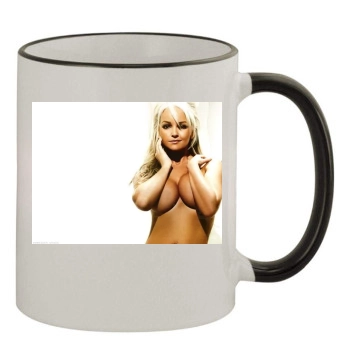 Jennifer Ellison 11oz Colored Rim & Handle Mug