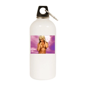 Jennifer Ellison White Water Bottle With Carabiner