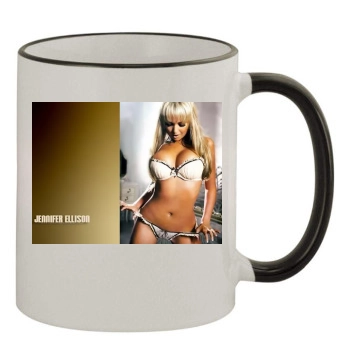 Jennifer Ellison 11oz Colored Rim & Handle Mug