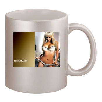 Jennifer Ellison 11oz Metallic Silver Mug