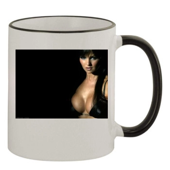 Jennifer Ellison 11oz Colored Rim & Handle Mug