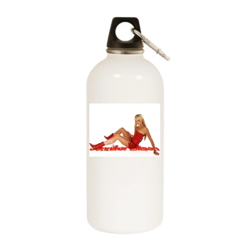 Jennifer Ellison White Water Bottle With Carabiner