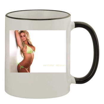 Jennifer Ellison 11oz Colored Rim & Handle Mug