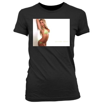 Jennifer Ellison Women's Junior Cut Crewneck T-Shirt