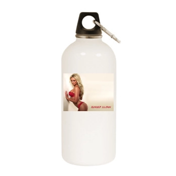 Jennifer Ellison White Water Bottle With Carabiner