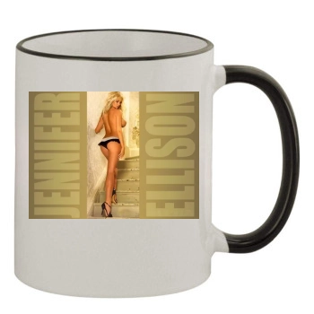 Jennifer Ellison 11oz Colored Rim & Handle Mug