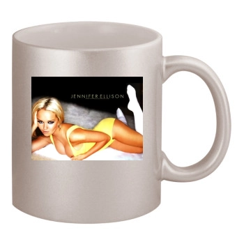 Jennifer Ellison 11oz Metallic Silver Mug