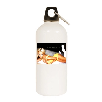 Jennifer Ellison White Water Bottle With Carabiner