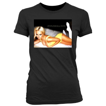 Jennifer Ellison Women's Junior Cut Crewneck T-Shirt