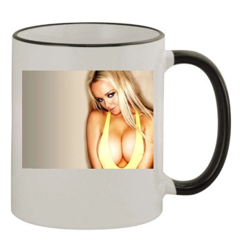 Jennifer Ellison 11oz Colored Rim & Handle Mug