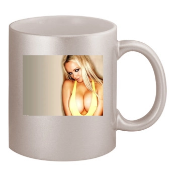 Jennifer Ellison 11oz Metallic Silver Mug