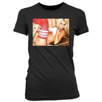 Jennifer Ellison Women's Junior Cut Crewneck T-Shirt