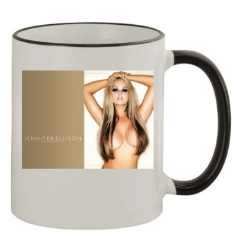 Jennifer Ellison 11oz Colored Rim & Handle Mug