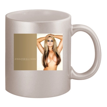 Jennifer Ellison 11oz Metallic Silver Mug