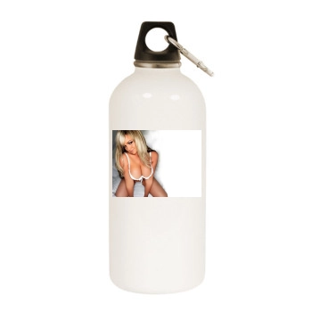 Jennifer Ellison White Water Bottle With Carabiner