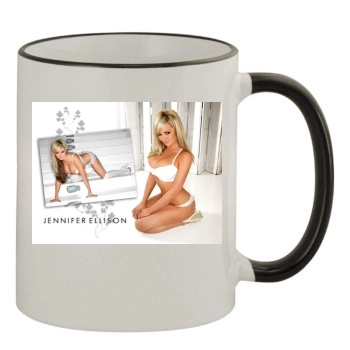 Jennifer Ellison 11oz Colored Rim & Handle Mug