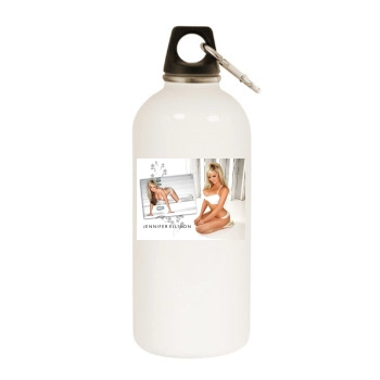 Jennifer Ellison White Water Bottle With Carabiner