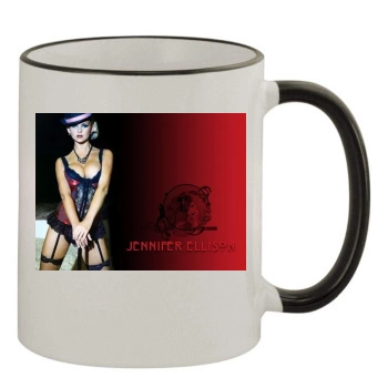 Jennifer Ellison 11oz Colored Rim & Handle Mug