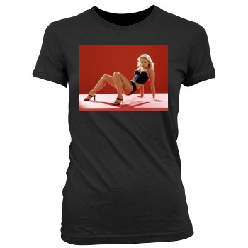 Jennifer Ellison Women's Junior Cut Crewneck T-Shirt