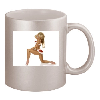 Jennifer Ellison 11oz Metallic Silver Mug