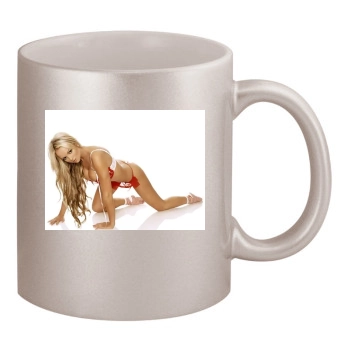 Jennifer Ellison 11oz Metallic Silver Mug