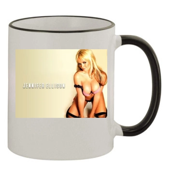 Jennifer Ellison 11oz Colored Rim & Handle Mug