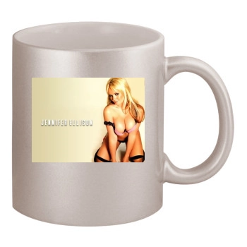 Jennifer Ellison 11oz Metallic Silver Mug