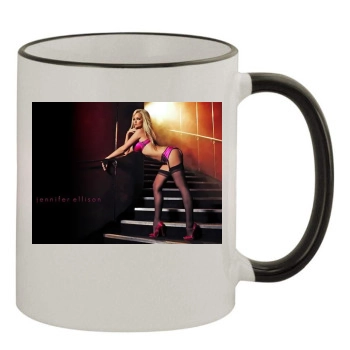 Jennifer Ellison 11oz Colored Rim & Handle Mug