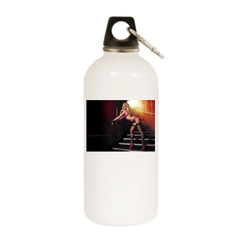 Jennifer Ellison White Water Bottle With Carabiner