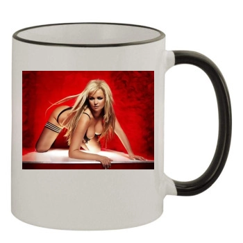 Jennifer Ellison 11oz Colored Rim & Handle Mug