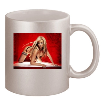 Jennifer Ellison 11oz Metallic Silver Mug