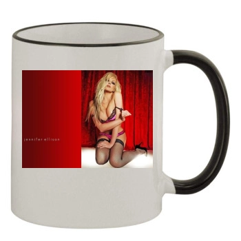 Jennifer Ellison 11oz Colored Rim & Handle Mug