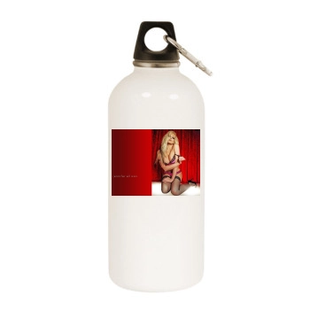 Jennifer Ellison White Water Bottle With Carabiner