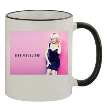 Jennifer Ellison 11oz Colored Rim & Handle Mug