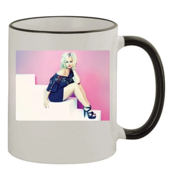 Jennifer Ellison 11oz Colored Rim & Handle Mug