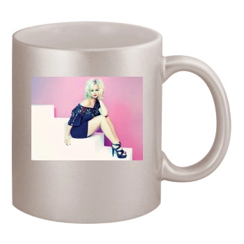 Jennifer Ellison 11oz Metallic Silver Mug