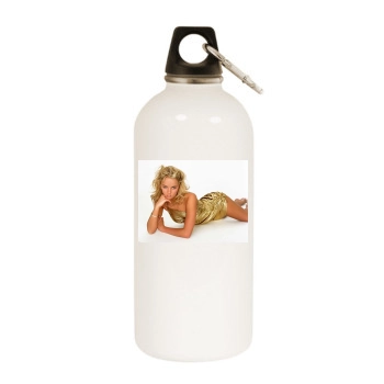 Jennifer Ellison White Water Bottle With Carabiner