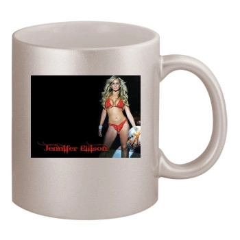 Jennifer Ellison 11oz Metallic Silver Mug