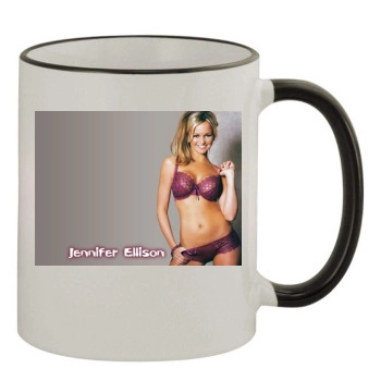 Jennifer Ellison 11oz Colored Rim & Handle Mug