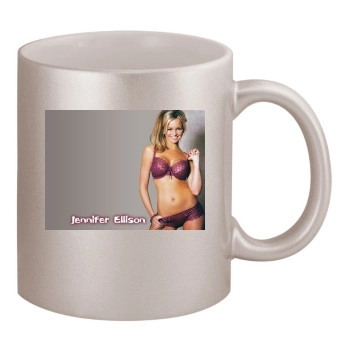 Jennifer Ellison 11oz Metallic Silver Mug