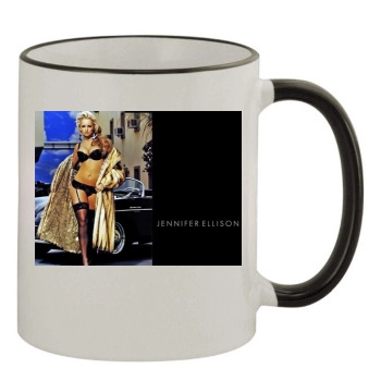 Jennifer Ellison 11oz Colored Rim & Handle Mug