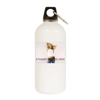 Jennifer Ellison White Water Bottle With Carabiner