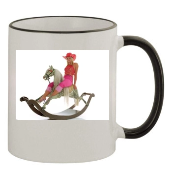 Jennifer Ellison 11oz Colored Rim & Handle Mug