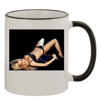 Jennifer Ellison 11oz Colored Rim & Handle Mug