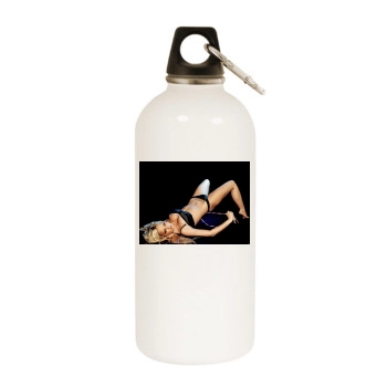 Jennifer Ellison White Water Bottle With Carabiner